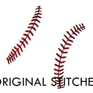 Baseball Softball Stitches Machine Embroidery Digital Design File 4x4 5x7 6x10 image 3
