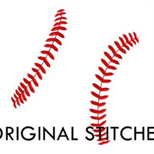 Baseball Softball Stitches Machine Embroidery Digital Design File 4x4 5x7 6x10 image 2