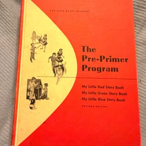 Vintage Ginn Basic Readers The Pre-Primer Program Teacher's Edition | My Little Red Green & Blue Story Books | Reading Manual