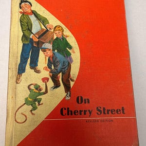 Vintage 1957 On Cherry Street Ginn Basic Readers First Reader Hardcover School Book Homeschool Reading Reader Ousley Russell