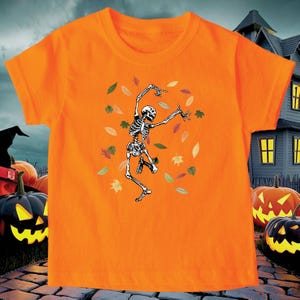 Camiseta de Halloween con esqueletos bailando, camiseta de regalo de Halloween adorable, camiseta divertida de Halloween bailando, regalo para fiestas de Halloween con baile, camiseta de baile