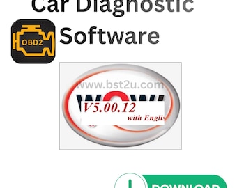 Car Diagnostic Software for OBD2 Vehicles | Auto Scan & Engine Error Code Reader | Compatible with V5.00.12 with English