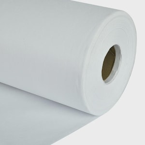 May include: A roll of white paper, tightly wound, with a visible cardboard core. The paper appears smooth and opaque, suggesting a high-quality material. The roll is partially unraveled, revealing the paper's texture and thickness.