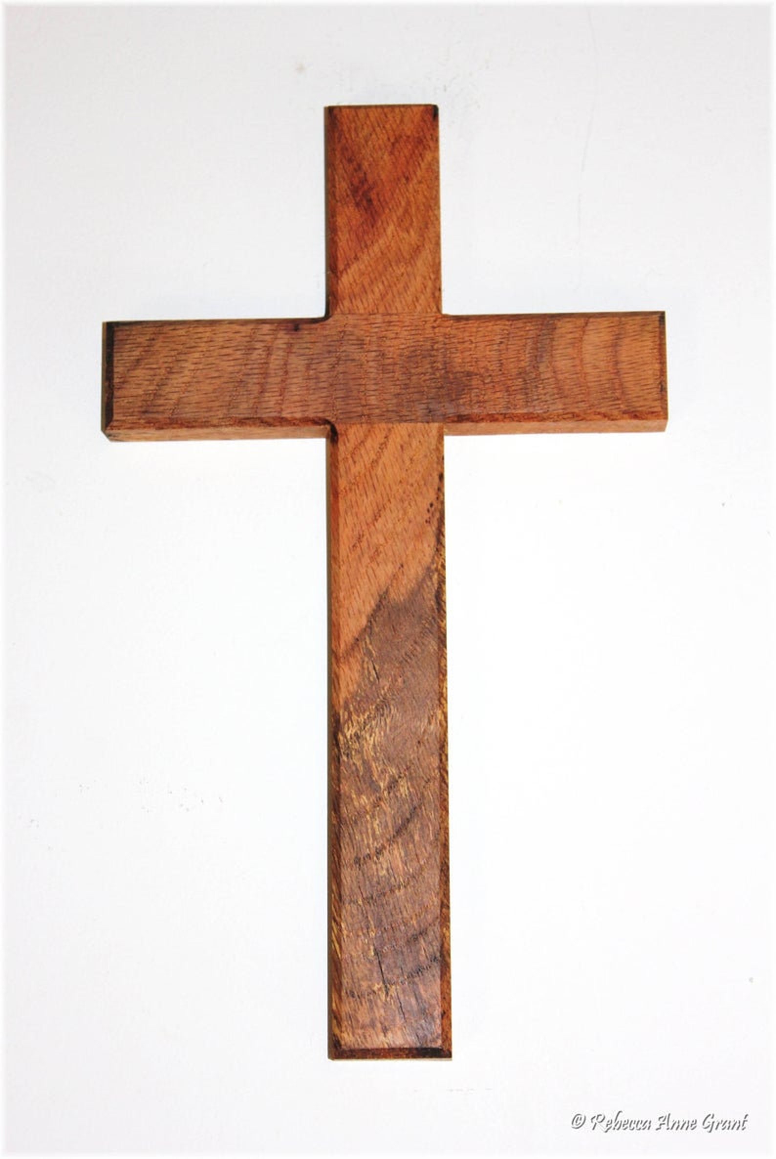 Religious Wall Cross/Crucifix Oak Handmade Gifts Etsy