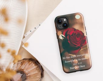 Personalized Bible Verse iPhone Case – Christian Gift, Phone Cover, Custom Name