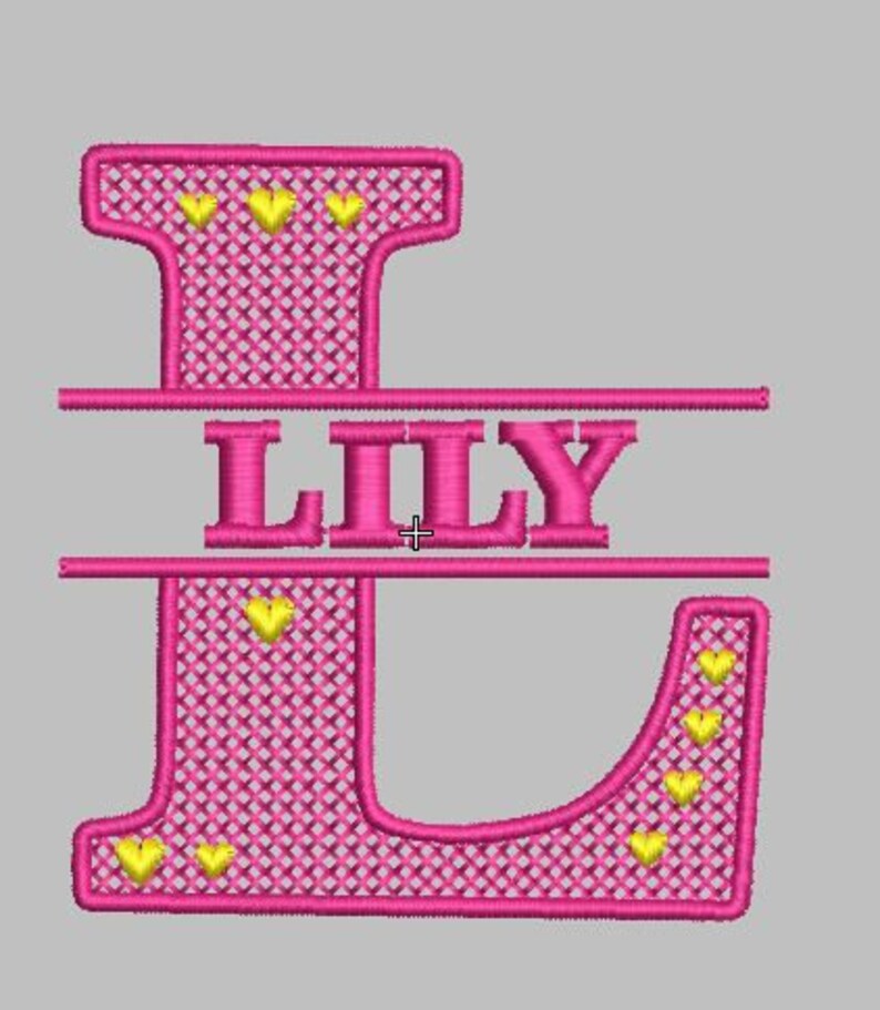 Alphabet Embroidery Design,machine Embroidery LETTER L,embossed