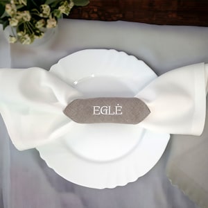 CUSTOM personalized Napkin Holders,Rustic Wedding Table Decorations, Napkin Rings, Wedding Napkin Rings,Adjustable serviette ring