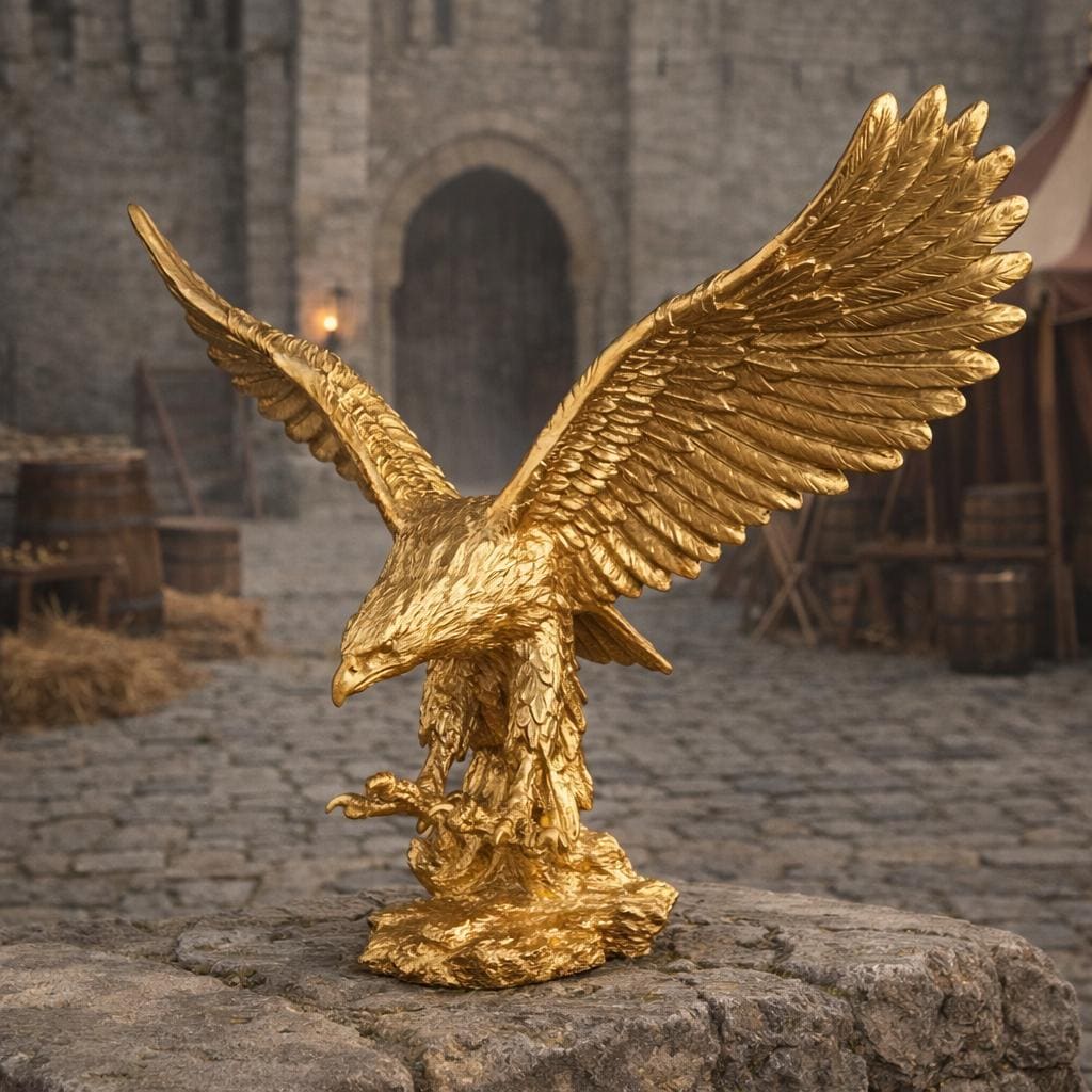 Set Moduli Lunghezza Disegno Orso Aquila Dorata – Kit Per Tiro Con L’arco Taglia D, Golden Eagle