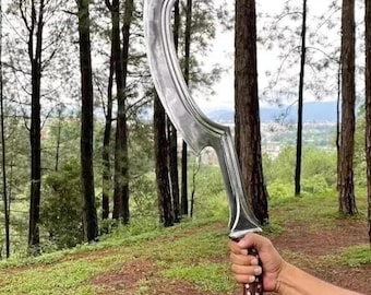 Hand Forged Khopesh high Carbon Steel Egyptian Curved Blade Handmade Historical Collectible Sword Gift for Him