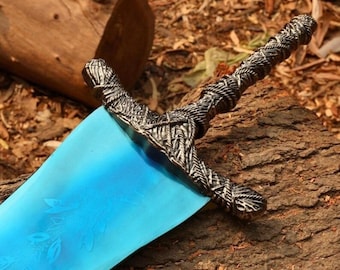 Handgefertigtes, vom Mondlicht-Großschwert inspiriertes Metallschwert – Dark-Fantasy-Dekorationsstück – Cosplay-Geschenk