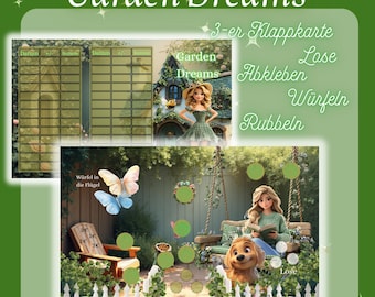 Garden Dreams 3-er Klappkarte