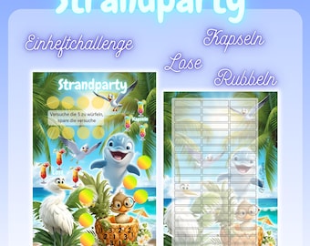 Strandparty Einheftchallenge