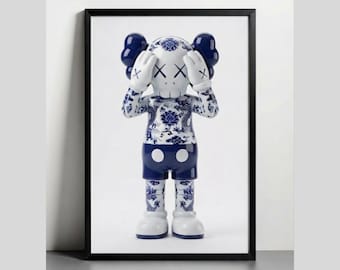 Kaws Inspired Poster,Hypebeast Decor Wall Art,Printable,Art Digital Download
