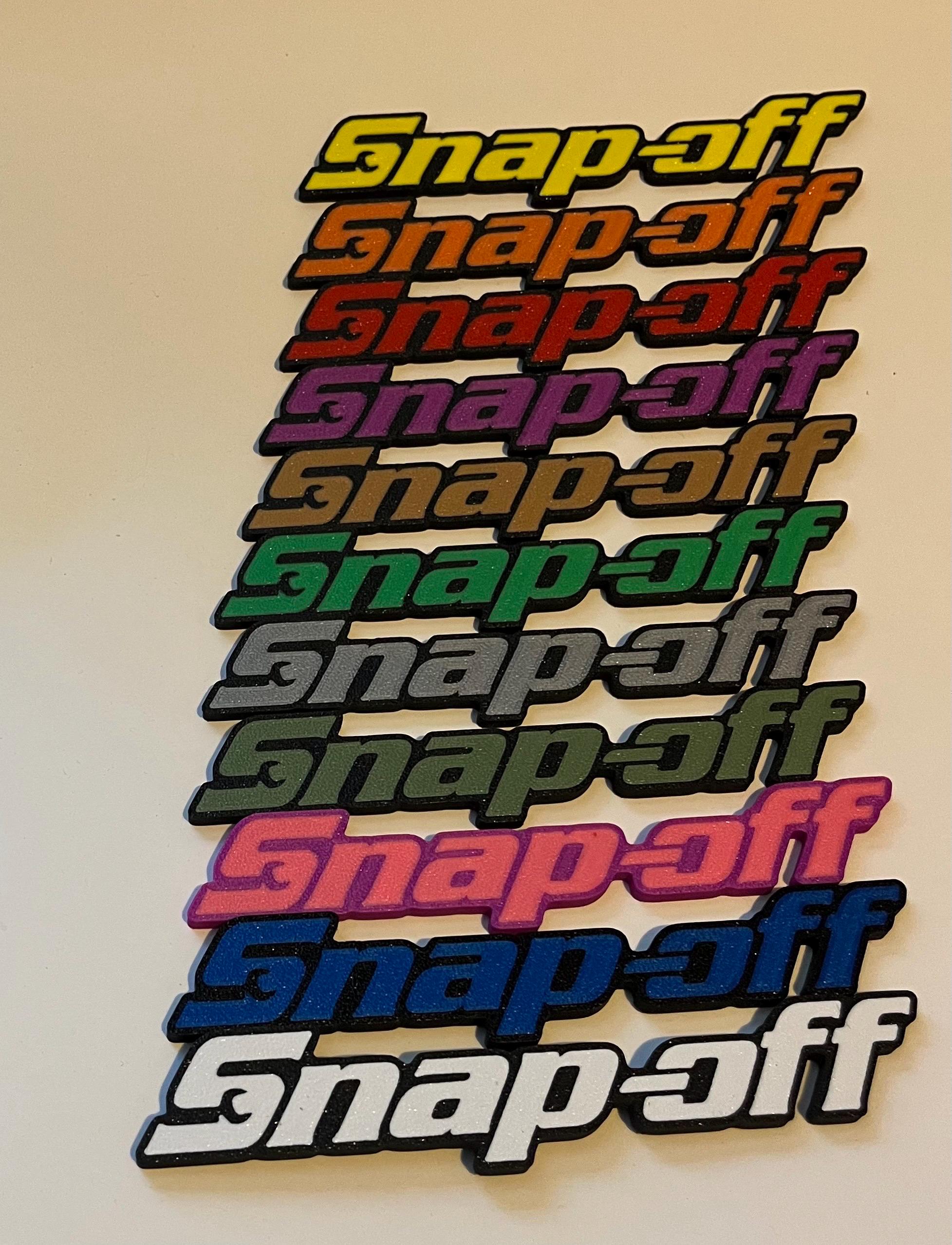NEW COLORS Snap- off Badge 3D Printed Tool Box | Garage Humor Gift