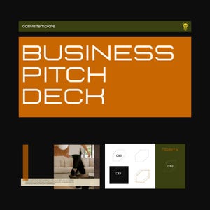 Canva Template | Business Pitch Deck | Lifestyle/Tech Brand | Minimal Sleek Design | Entrepreneurs | Corporate