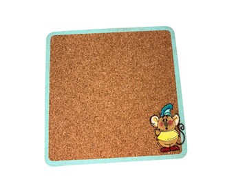 Tablero de corcho magnético pintado a mano de Disney - Gus Cenicienta