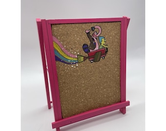 Tablero de corcho pintado a mano de Disney de adentro hacia afuera, Bing Bong, Joy, exhibición de pins