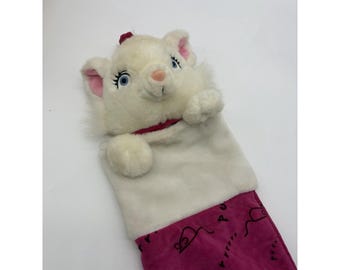 Vintage Disney The Aristocats MARIE Plush Christmas Holiday Stocking White Cat