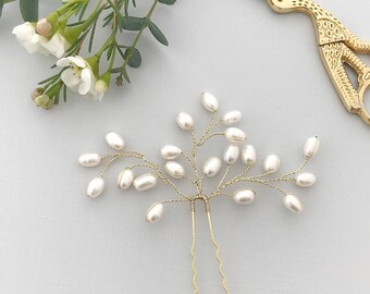 Pearl spray wedding hair pin, Wedding hair pin, Bridal hair pin, Spray hair pin, Spray bridal hair pin