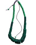 Handmade Coconut Shell Necklace | Green Long Tribal Beaded Necklace, Boho Statement Jewelry product logo