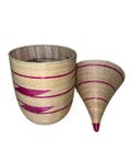 Handwoven Agaseke Basket with Lid | Rwandan Sisal Peace Basket product logo