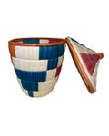 Handwoven Agaseke Basket with Lid | Rwandan Boho Home Decor product logo