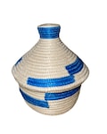 Handwoven Agaseke Basket with Lid | Rwandan Sisal Peace Basket product logo