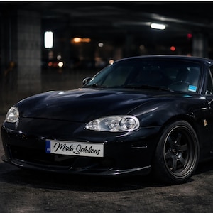 Nummerplåtsfäste i rostfritt stål för Miata NA/NB