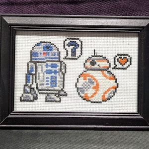 BB-8 &lt;3 R2-D2 Cross Stitch Pattern