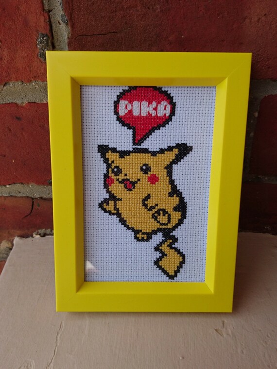 Pikachu Heart - Pokemon - Cross Stitch Pattern PDF Downloadable – Stitch To  The Past