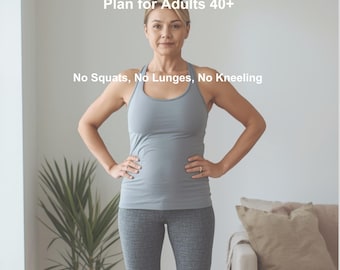Bad Knees Trainingsplan für Erwachsene 40+, kniefreundliche Übungen mit geringer Belastung, keine Kniebeugen, keine Lunges PDF