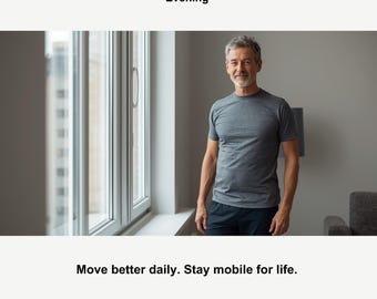 10-Minute Daily Mobility Routine for Stiff Adults 35–65 | Joint-Friendly, No Equipment, Gentle Mobility PDF