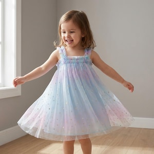 pastel baby dress Garland Ribbon Baby Dress