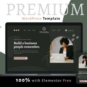 Plantilla web de marca personal / Tema de WordPress para consultores y coaches / Elementor gratuito