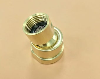 Adjustable Shower Head Adapter, Brass Swivel Connector, Angle Arm Adapter, Bathroom Extension Fitting