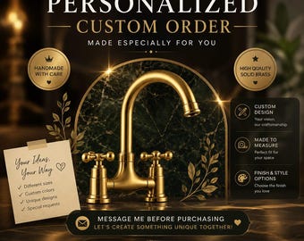Solicitud de pedido personalizado / Grifo de latón personalizado / Anuncio reservado
