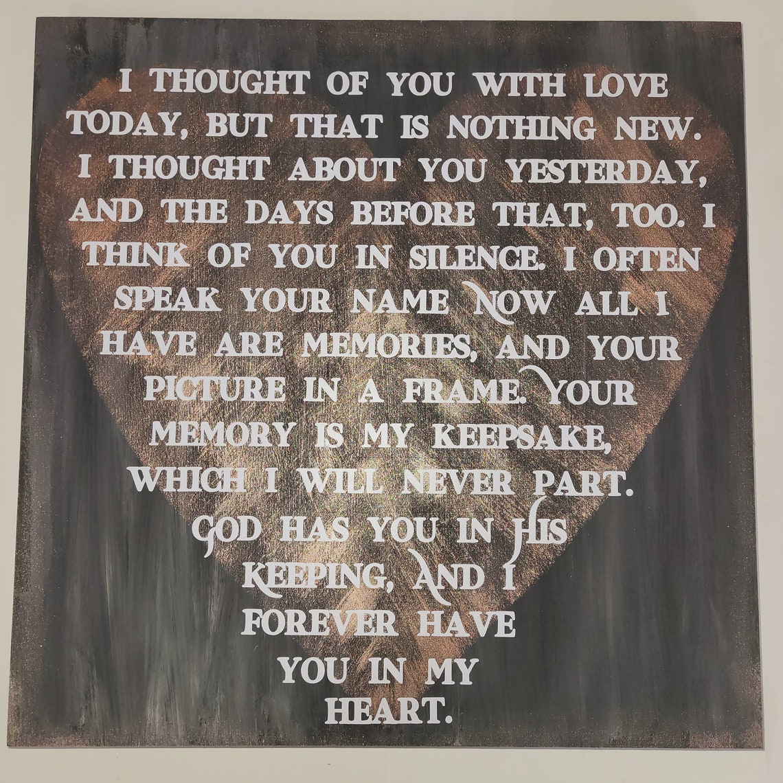 I thought of you today loss of a loved one poem sympathy | Etsy