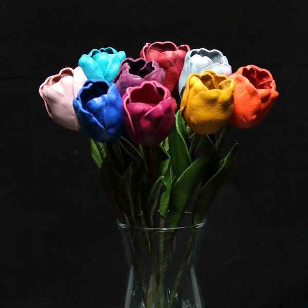 Leather Glass Vase Etsy