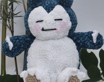 Snorlax weiche Pokemon Plushie Amigurumi häkeln Handmade