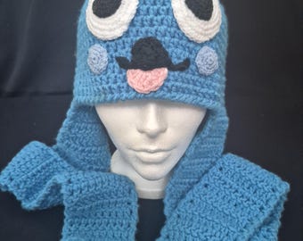 Handgefertigter glücklicher inspirierter Kapuzenschal - Anime Cosplay Taschenschal