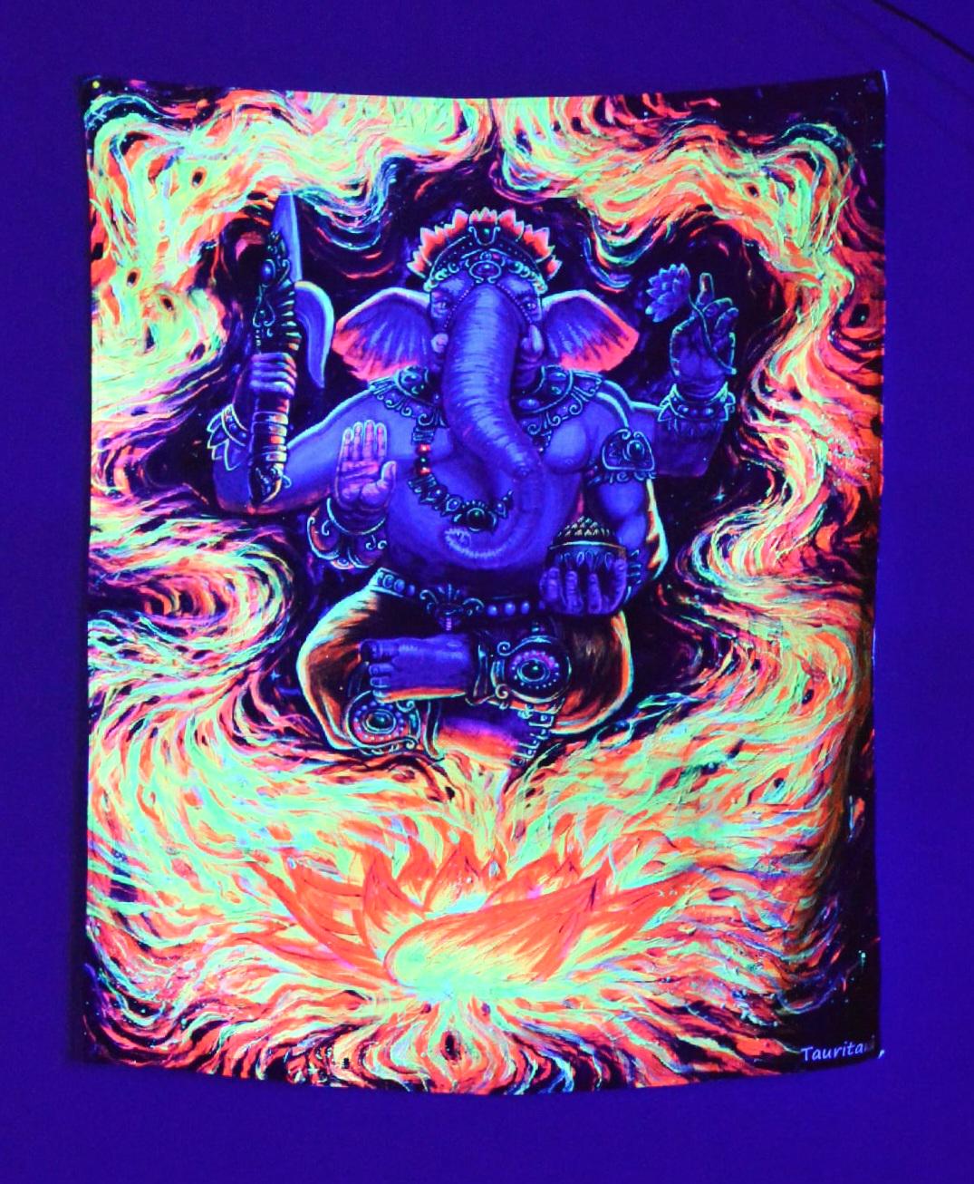 Toile Murale Lord Ganesha Hindou Ganesha - Décoration Murale Pour Salon