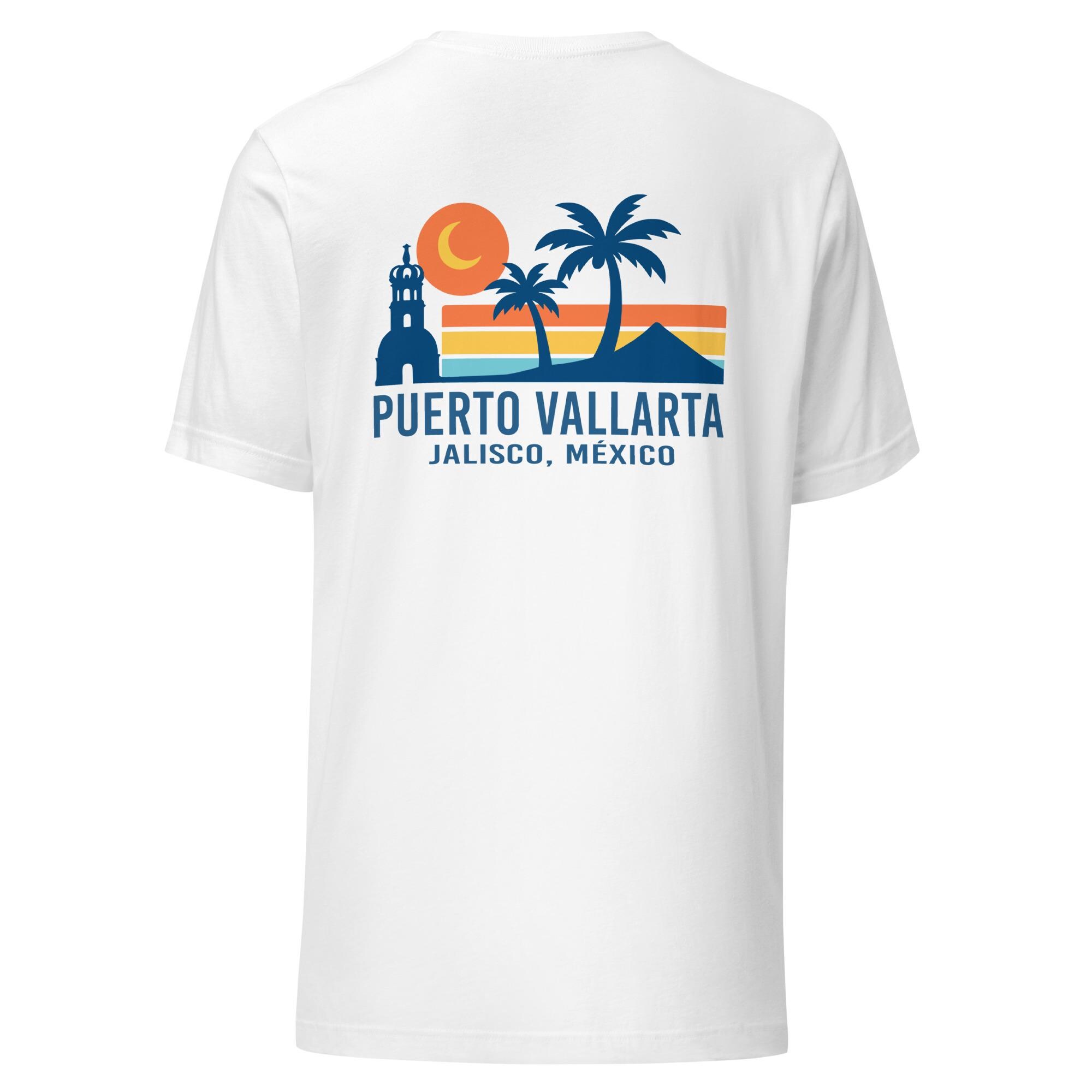T-shirt Vintage Brodé Puerto Vallarta Mexico - Années 80/90 - Taille XL - Coupe Classique - Occasion Bon état