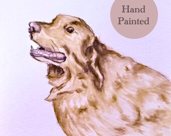 Physical Hand-Painted Custom Pet Portrait from your Photo