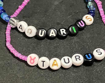 Custom astrological stretch bracelet