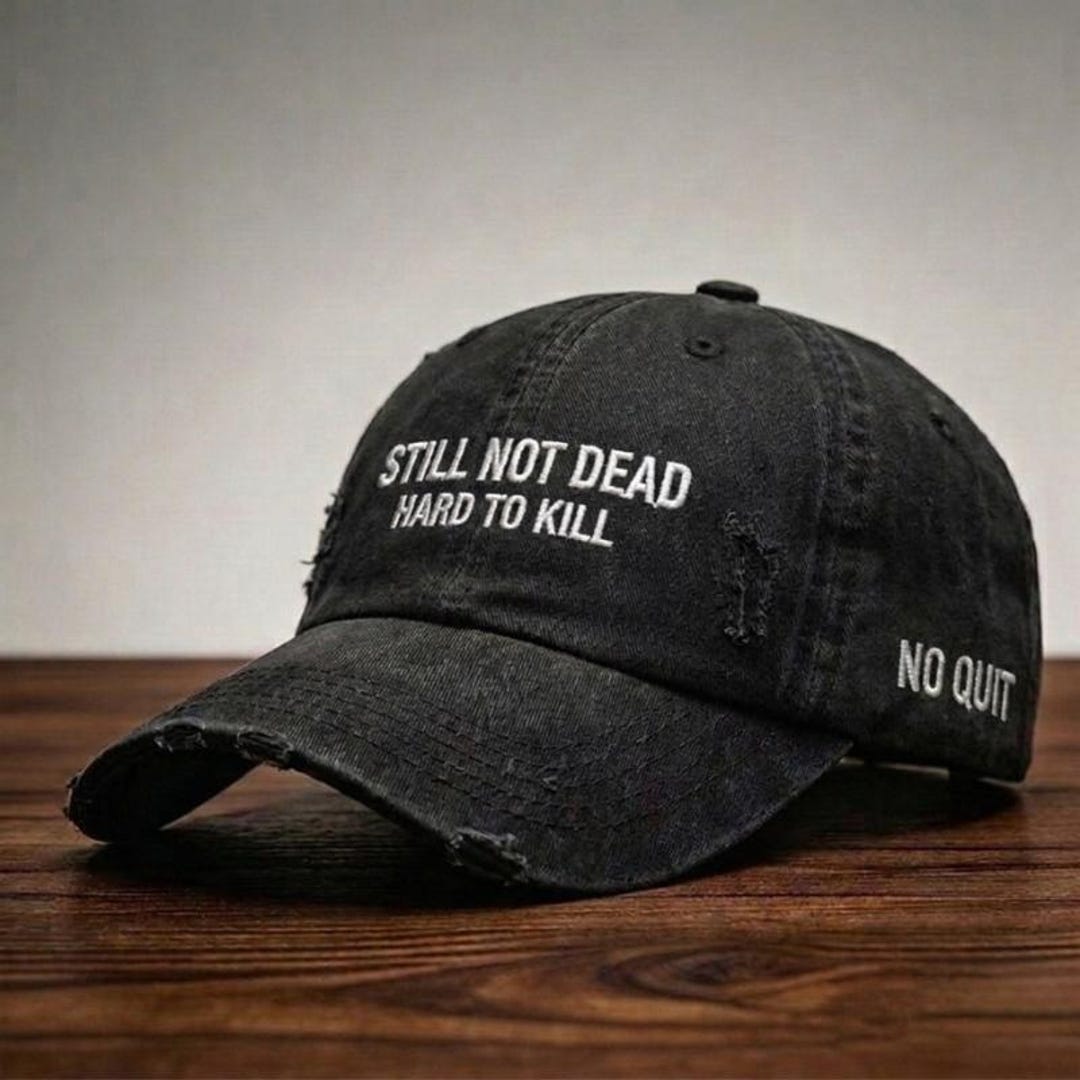 Still Not Dead Cap, Funny Dad Birthday Hat, Veteran Grandpa Hat ...
