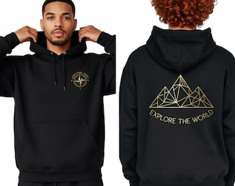 Custom Logo Hoodie, Your Business Logo or Brand Logo, Front and Back Logo Sweatshirt, Personalized Logo Sweatshirt, Team Logo Company Shirts