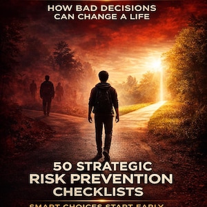 50 listas de verificación estratégicas para la prevención de riesgos / Lista de verificación de seguridad para adolescentes en PDF / Guía de concienciación para la toma de decisiones / Herramienta de evaluación de riesgos personales / ZEMBIRA