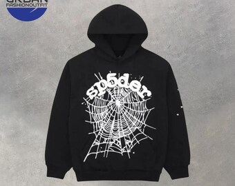 Sp5der OG Web Hoodie - Black - Etsy