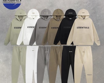 Unisex Essentials Trainingsanzug Set | Übergroßer Hoodie & Jogger