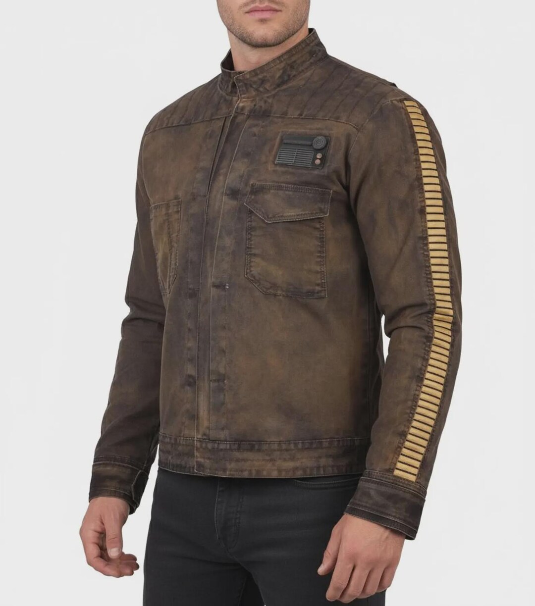 Star Wars Cassian Andor Cosplay Jacket Dark Brown Rebel Alliance ...
